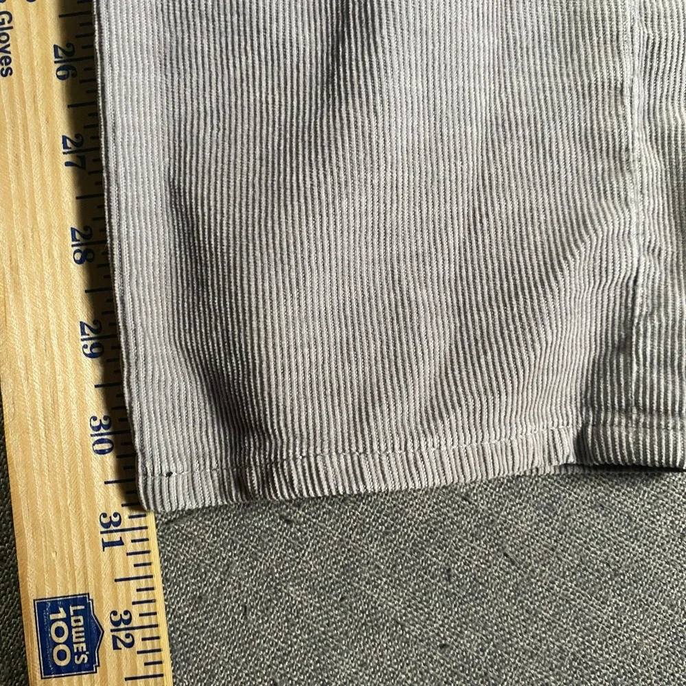 J‎ Crew Flex Slim Fit Corduroy Pants Mens W32 L32 Gray Stretch Cotton Blend